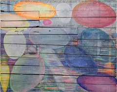 Yuxing Huang, Bubbles, 2014, oil and canvas on panel