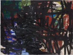 Oscar Murillo, manifestation, 2020–2022, oil, oilstick, graphite and spray paint on canvas and linen