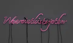 Tavares Strachan, We Are in This Together (Pink), 2019, pink neon and transformer
