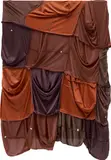 Anthony Olubunmi Akinbola, Brown Bear, 2024, durag on canvas
