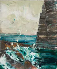 Hernan Bas, L'etrate, 2005, water-based oil on paper