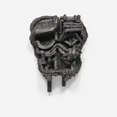 Thomas Houseago, Untitled (Open Face Mask), 2012, bronze