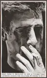 Rinus Van de Velde, And now I realized I am a thing, 2017, charcoal on canvas, in artist's frame