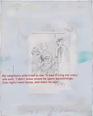 Richard Prince, Adultery Joke Painting, 1988–1990, acrylic and silkscreen on canvas