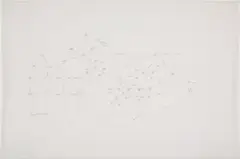 Mark Lombardi, Meyerland Plaza - Mike Adkinson, 1994, graphite on paper