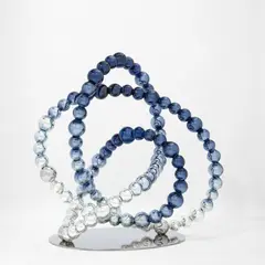 Untitled (blue-knot) by Jean-Michel Othoniel, 2012, mirrored glass and stainless steel, sold May 2025