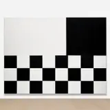 Joe Bradley, SS Blackheart, 2014, acrylic on canvas, in 3 parts