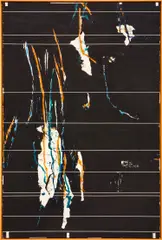 Harold Ancart, Untitled, 2013, oilstick and pencil on paper, in artist's frame