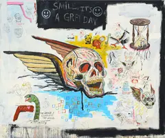 Wes Lang, I'd like to buy the world a coke, 2009–2010, acrylic on canvas