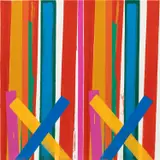 Bernard Piffaretti, Untitled, 2018, acrylic on canvas