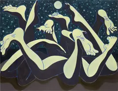 Mark Yang, Arctic (night), 2021, oil on canvas