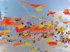 Petra Cortright, sega saturn roms, 2013, digital painting on aluminum