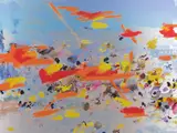 Petra Cortright, sega saturn roms, 2013, digital painting on aluminum