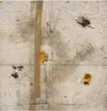 Oscar Murillo, Untitled (synthetic trash painting)