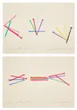 James Rosenquist, Two works: (i) Drawing #30 for Time Flowers ; (ii) Drawing #31 for Time Flowers