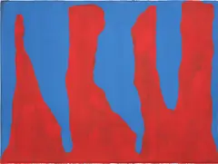 Irregular Form by Sol LeWitt, 1997, gouache on paper, sold Feb 2025