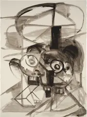 George Condo, Untitled, 2013, ink on paper
