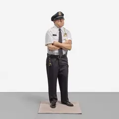 Marc Sijan, Standing Security Guard, 2013, oil on polyester resin