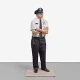 Marc Sijan, Standing Security Guard, 2013, oil on polyester resin