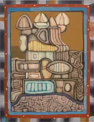Luis Fernando Benedit, La Casa Del Cuento, 1963, oil on Masonite