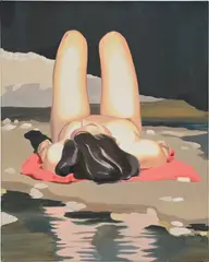 Molly Bounds, River Day, 2021, oil and acrylic on canvas