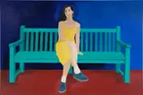 Soimadou Ali Ibrahim, Jardin Majorelle, 2021, acrylic on canvas
