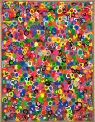 Alan Bee, Freedom, 1995, metallic net and acrylic on jute