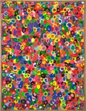 Alan Bee, Freedom, 1995, metallic net and acrylic on jute
