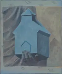 Louise Giovanelli, Blue House, 2017, oil on canvas