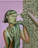 Jessie Makinson, She showed a saucy tongue, 2021, oil on canvas