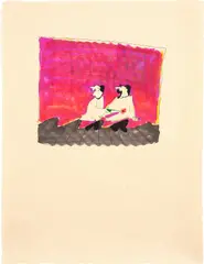 Tala Madani, Untitled (#21), 2010, marker and pastel on paper