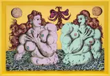 Ana Benaroya, Venus with a Mirror, 2021, marker and India ink on board