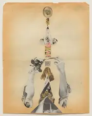 Dash Snow, Untitled, 2007, printed paper collage on paper