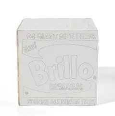 Tom Sachs, Brillo Box, 2003, ballpoint pen and ink on foamcore with hot glue
