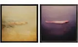 Michal Rovner, Two Works: (i) One-Person Game Against Nature #3 ; (ii) One-Person Game Against Nature #6, 1992–1993, chromogenic print