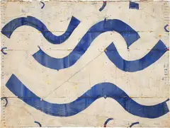 Caio Fonseca, Pietrasanta Painting P98.22, 1998, gouache on paper