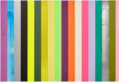 Anselm Reyle, Untitled, 2005, oil, PVC foil and Plexiglas on canvas