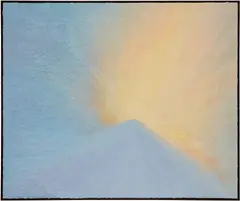 Brice Guilbert, Fournez, 2022, oilstick on panel, in artist's frame