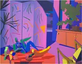 Jonathan Chapline, Interior Screen, 2019, acrylic on panel