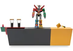 Haim Steinbach, grip tight tools, 2011, plastic laminated wood shelf, dog chew, two bulb planters, "Beast King GoLion" toy and outside corner trowel