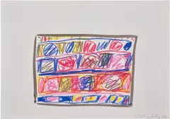 Stanley Whitney, Untitled, 1994, water soluble crayon on paper