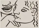 Keith Haring, Untitled (Zena at 17 Years), ink on paper