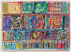 Stanley Whitney, Untitled, 1999, water soluble crayon on paper