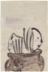 Yoshitomo Nara, Untitled, 1990, acrylic and watercolor on paper