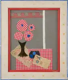 Gloria Vanderbilt, Not a star must fall, 1965, fabric, paper and mixed media collage in artist's frame