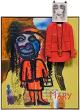 Bjarne Melgaard and Sverre Bjertnæs, Untitled (Mary Theresa), 2013, oil, Chanel suit and mixed media on linen, in artist's chosen frame