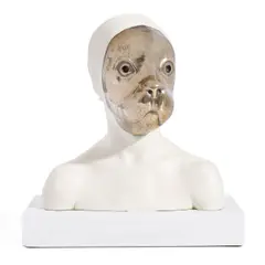 Charming Baker, All I Want Is My Caravan Parked In Eden (white), 2011, painted bronze