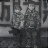 Li Tianbing, Before the writing, 2007, oil and fabric collage on canvas