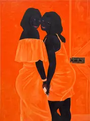 Kwesi Botchway, Solid Bond, 2020, acrylic and oil on canvas