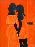 Kwesi Botchway, Solid Bond, 2020, acrylic and oil on canvas